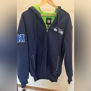 Seahawks zip up hoodie.
